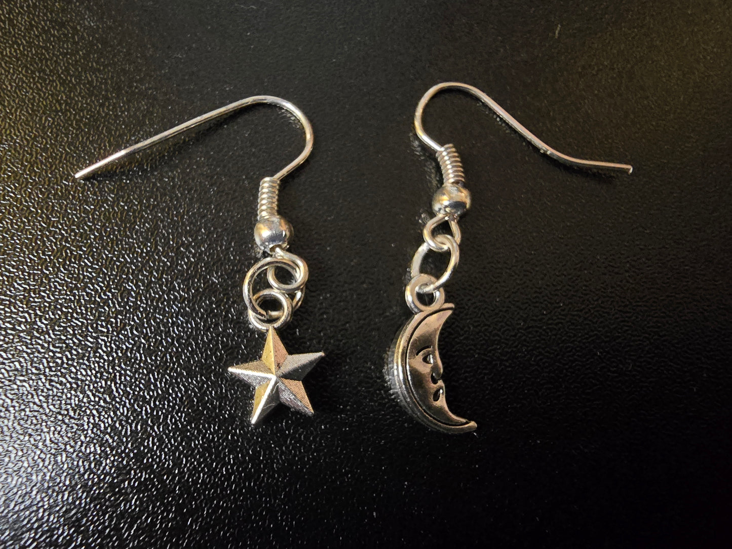 Moon and Star Earrings