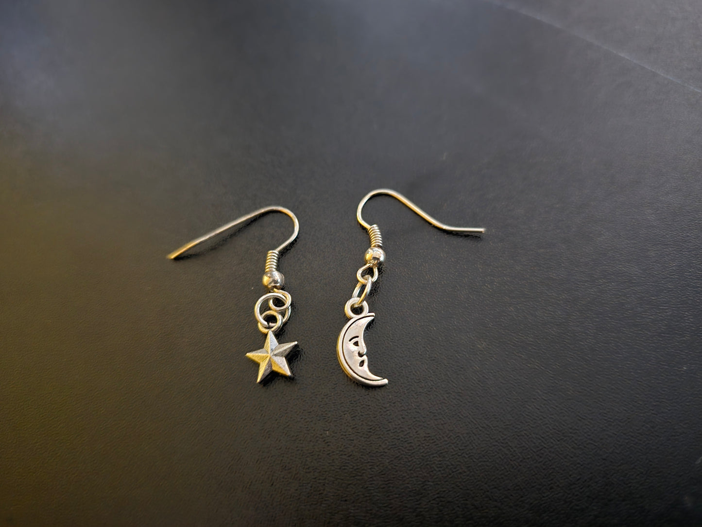 Moon and Star Earrings
